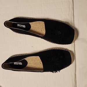 Michael kors black suede espadrilles...brautiful